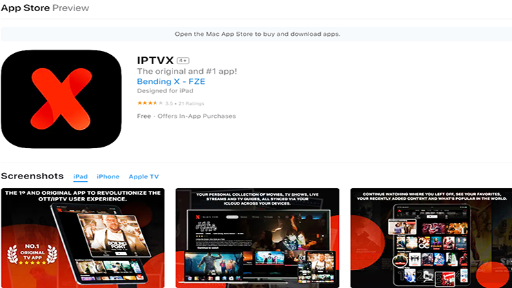 iPhone iPad iptvx