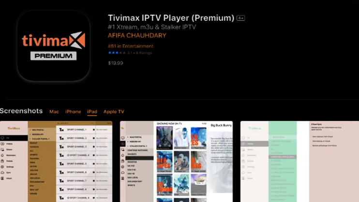 iPhone iPad TiviMax